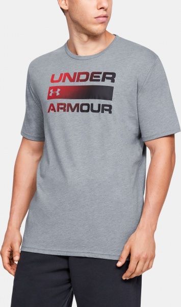 Футболка Under Armour UA TEAM ISSUE WORDMARK SS 1329582-036 L серый