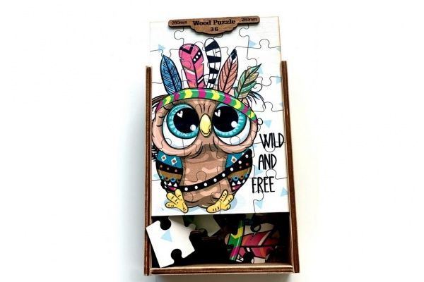 Пазлы деревянные Tatev Сова индеец