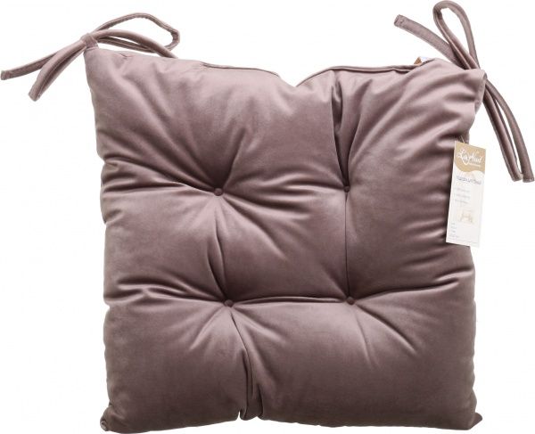 Подушка на стілець Велюр 40х40 см мокко La Nuit