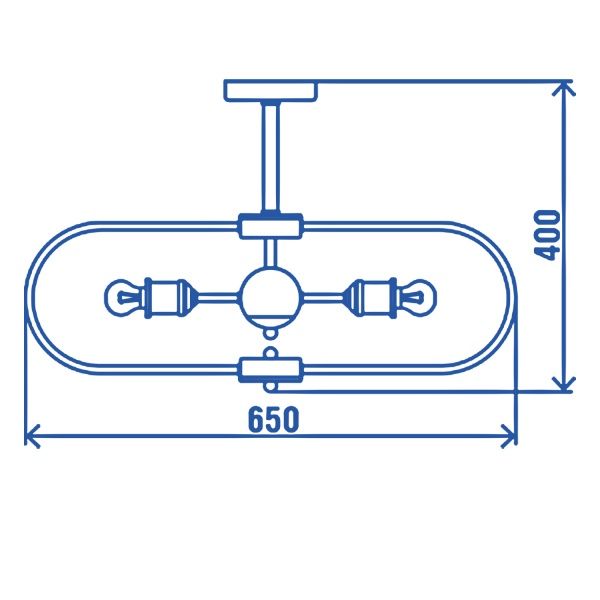 Люстра потолочная Victoria Lighting 6x60 Вт E27 черный Noir/PL6 