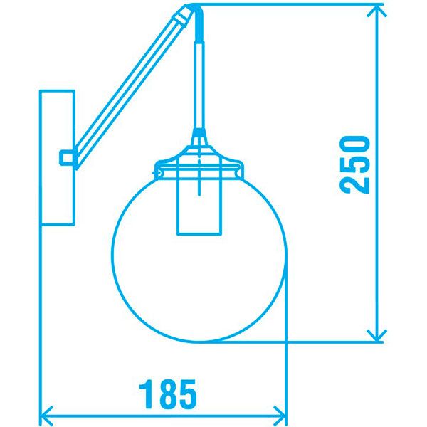 Бра Victoria Lighting Caprice/AP1 1x5 Вт E14 бронза/чорний 