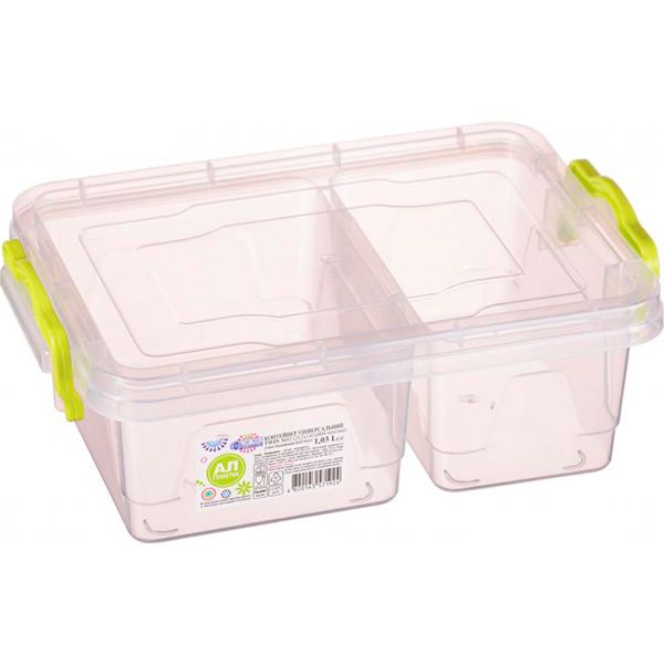 Контейнер подвійний Ал-Пластик Twin №2 1.03 л 211x139 мм