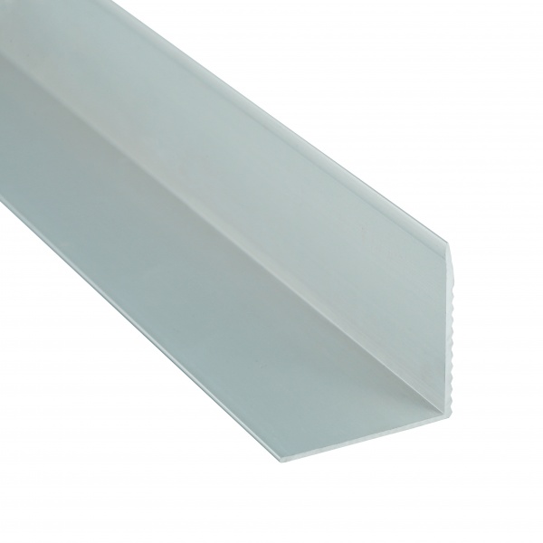 Порожек алюминиевый лестничный 30 х 30 мм Braz Line рифленый без отверстий 900 мм серебро 