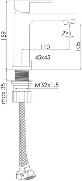 Змішувач Imprese Karlov F03507601AA хром