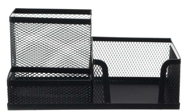 Органайзер настільний метал 20х10х10 см чорний Nota Bene
