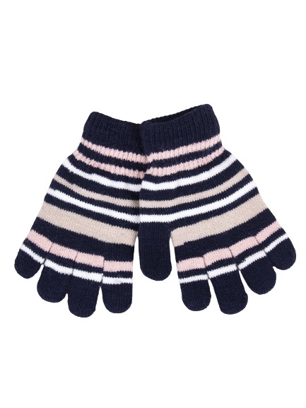 Перчатки YO! полоска (5904921624022) р.14 темно-синий 