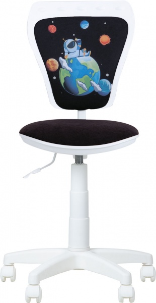 Кресло детское Nowy Styl MINISTYLE GTS WHITE (CH) AB-04 SPACEMAN черный 