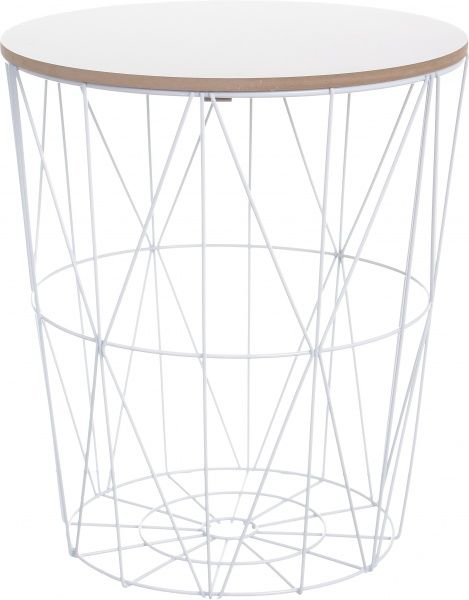 Стол-корзина Сканди 35х35х39 см белый 