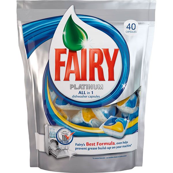 Средство для посудомоечных машин Fairy Platinum All in 1 40 шт