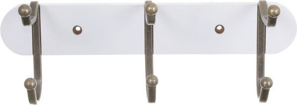 Планка з гачками Axentia MDF 29х11,3х10,7 см біла