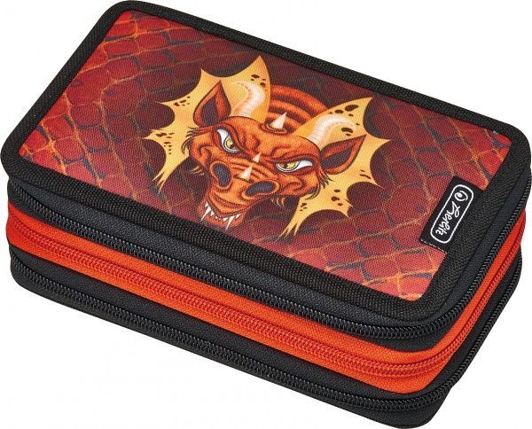 Пенал 31 предмет Triple Dragon 50008551 Herlitz коричневый