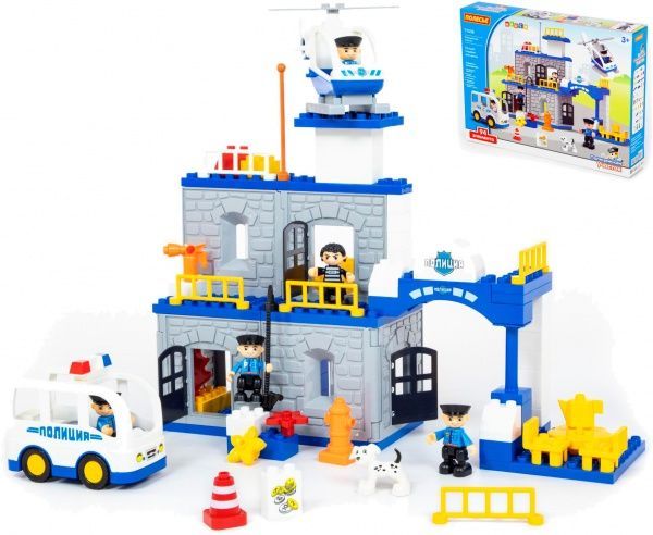 Конструктор строительный Полесье Полицейский участок 77530