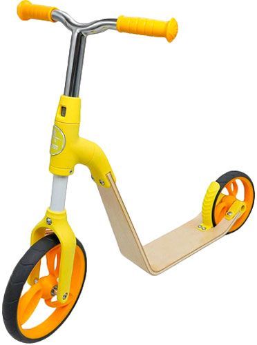 Самокат-беговел AEST B01 2 в 1 желтый 