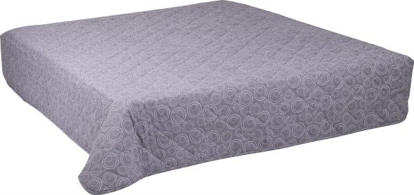 Покрывало 140x220 см Zastelli серый 