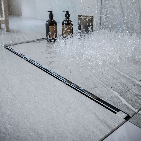 Душевой канал Rhein с тонкой накладкой из нержавеющей стали 850 мм