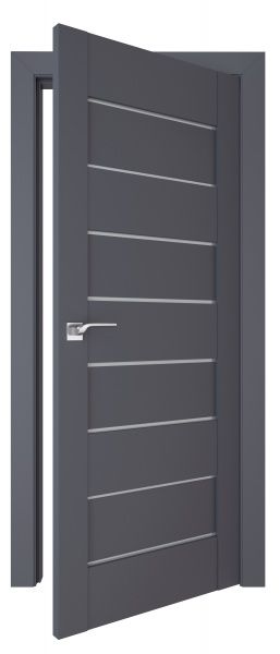 Дверне полотно №112 ПО 600 мм антрацит 