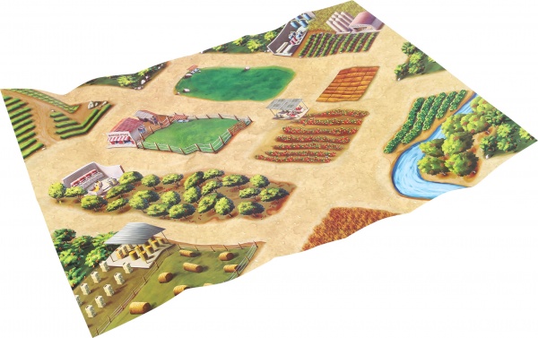 Ігровий набір Shantou х48 шт. ферма 60х37 см зелений JY301562