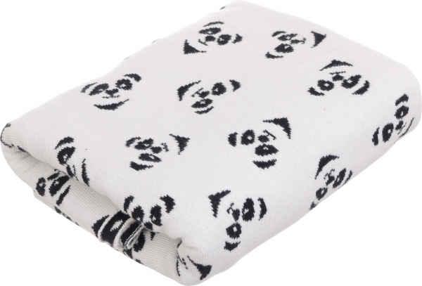 Плед Banian Панда 90x100 см молочный с принтом 
