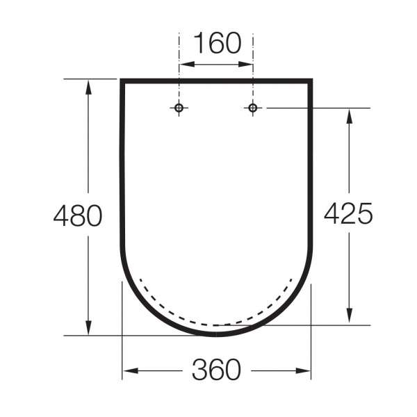 Сиденье для унитаза ROCA Inpira Round Soft-Close A80152264B оникс
