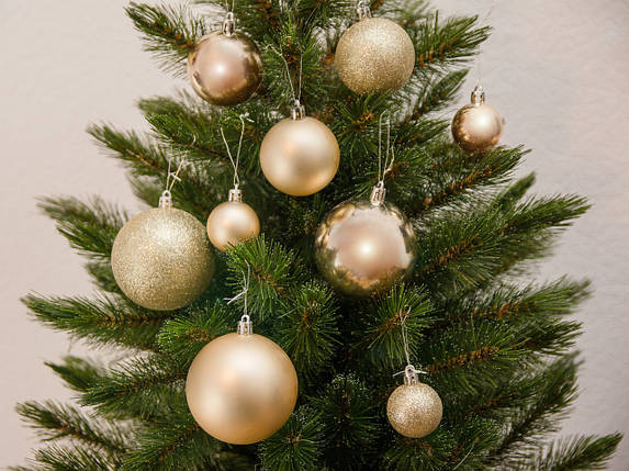 Набір ялинкових куль House of seasons d 8/6/4 см 46 шт. шампань 1082367