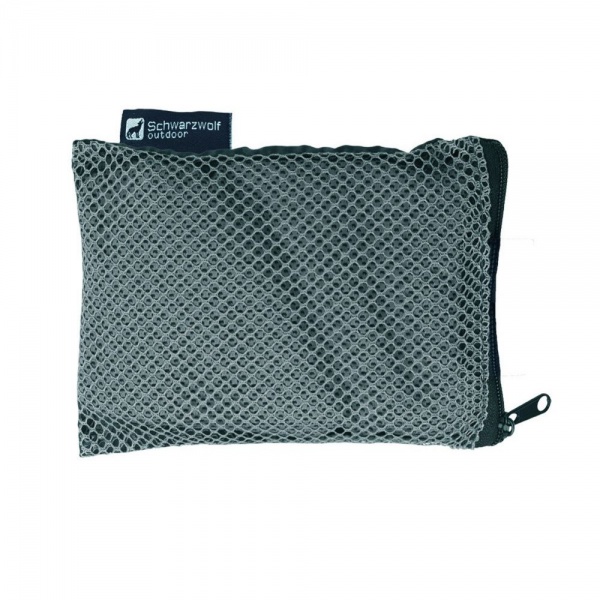 Рушник спортивний з міркофібри MALAREN 65x140 см сірий Schwarzwolf 