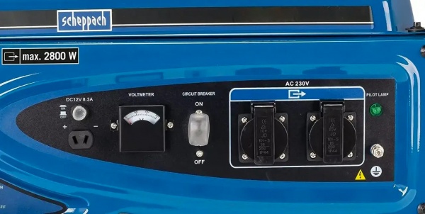 Генератор Scheppach 2,5 кВт/2,8 кВт 12 В SG3200X бензин