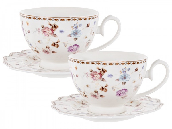 Сервиз чайный Цветы 4 предмета 250 мл Lefard