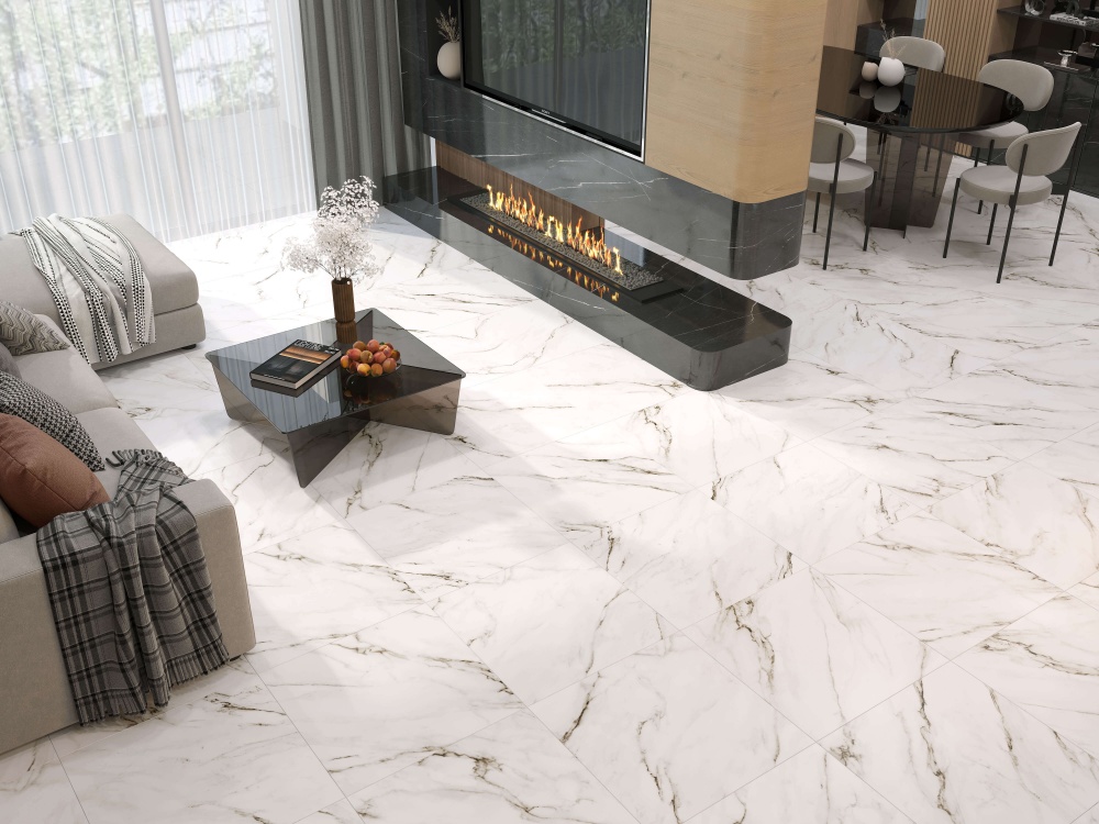 Плитка Golden Tile Marmo roma white MR0520 60x60 см
