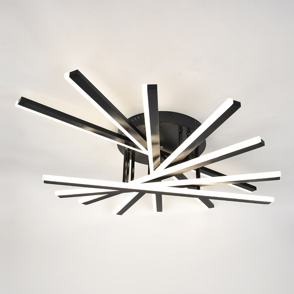 Люстра потолочная Hopfen MAGI-7 BK 7x150 Вт LED-модуль черный