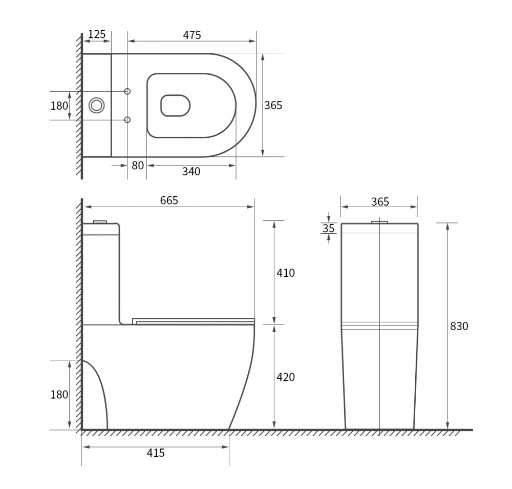 Унитаз-компакт Mixxen Orlando MXWE0810