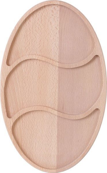 Таця Менажниця овальна 35x22 DM-10 дерево WoodSteel 