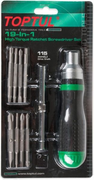 Отвертка со сменными насадками Toptul GAAR1002