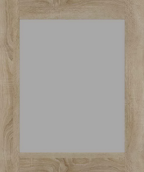 Фасад для кухні Грейд Дуб сонома 713х596 Вт скло сатин збірний