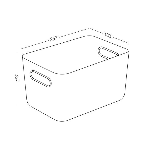 Ящик для зберігання MVM FH-11 WHITE 160x257x180 мм