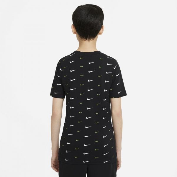Футболка Nike B NSW TEE SWOOSH AOP DC7530-010 M чорний