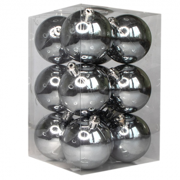 Набор елочных шаров Девилон 251154 d60 мм 12 шт./уп. 