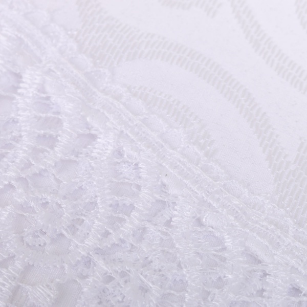 Скатерть с гипюром KDK 160x220 см белый Karna 