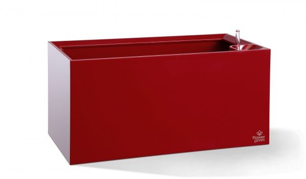Горщик для квітів Plastkon Cubico Flower Lover прямокутний 11,2 л яскраво-червоний 