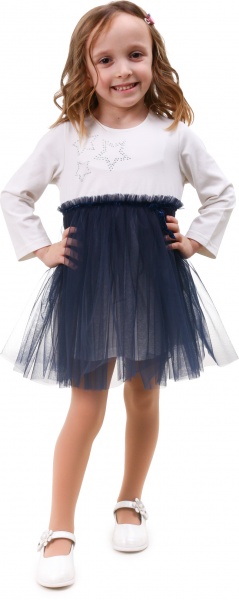 Сукня Sasha 4747 р.104 молочний/синій 