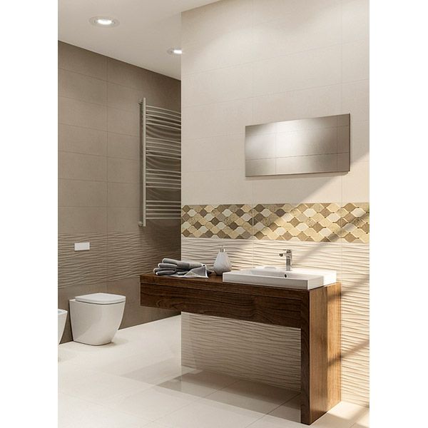 Плитка InterCerama Luna бежева світла 23х60 175 02 