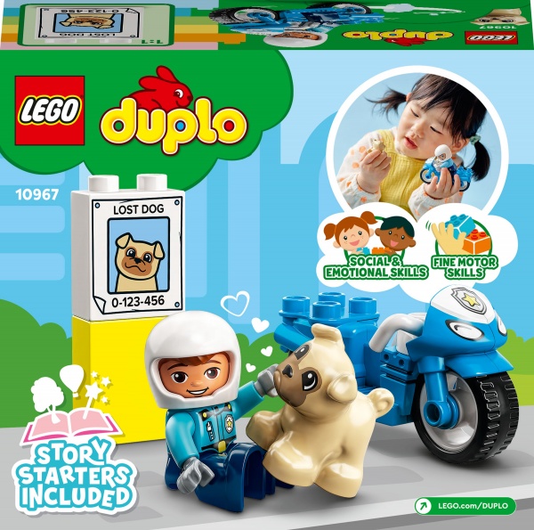 Конструктор LEGO DUPLO Поліцейський мотоцикл 10967