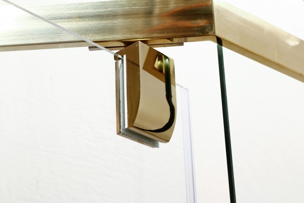 Душевое ограждение ScandiSPA пятиугольное GERD 90x90x200 titanium gold