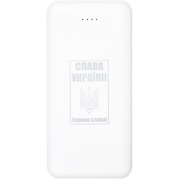 Внешний аккумулятор (Powerbank) PowerPlant TPB21 10000 m/Ah white (PB930296) 