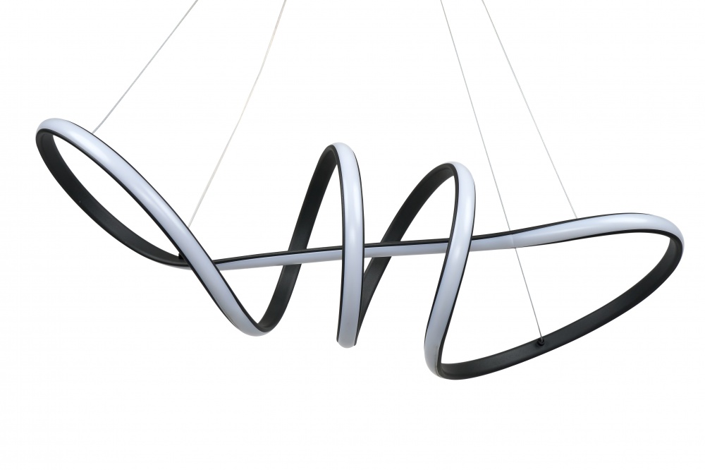 Люстра підвісна Berger 5x47 Вт LED-модуль чорний 7021-PL-47 Black