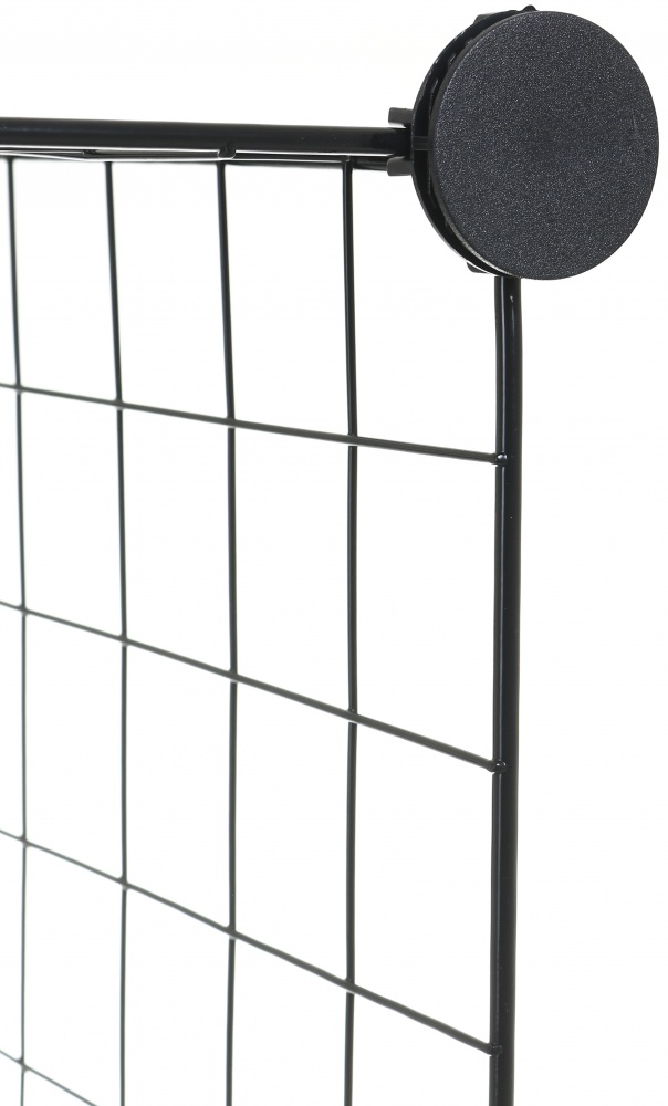 Стелаж дротяний куб metal сubes storage 2 полиці 750х395х370 мм чорний