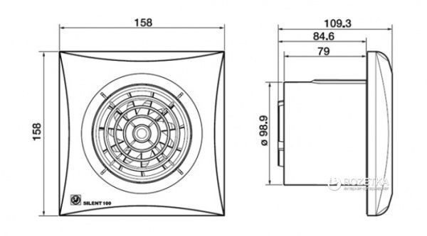 Вентилятор Soler&Palau Silent-100 Crz SILENT-100 CRZ *230V 50*