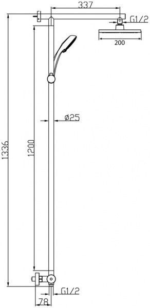 Душевая система Mixxen Мэдисон MXGN 0507