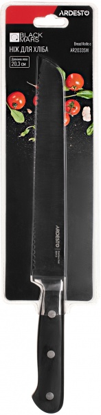 Нож для хлеба Ardesto Black Mars 32 см (AR2033SW)