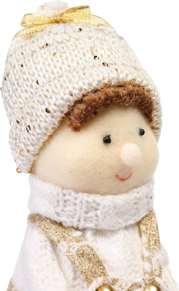 Декорація новорічна хлопчик/дівчинка/ із сніжками в асортименті 24 см 