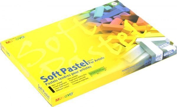 Пастель сухая профессиональная 1/2 мягкая Mungyo 94100673 64 цветов